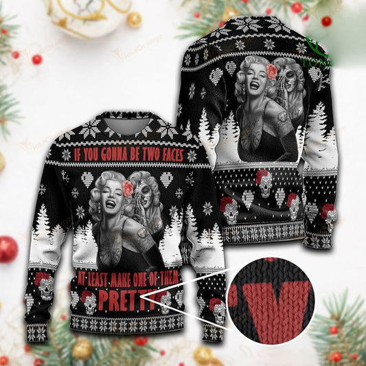 Christmas Sugar Skull Ugly Sweaters, Christmas Ugly Sweater, Christmas Gift, Gift Christmas 2024