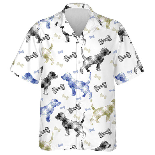 Beagle Dog Of Abstract Hand Drawn Hawaiian Shirt, Hawaiian For Gift