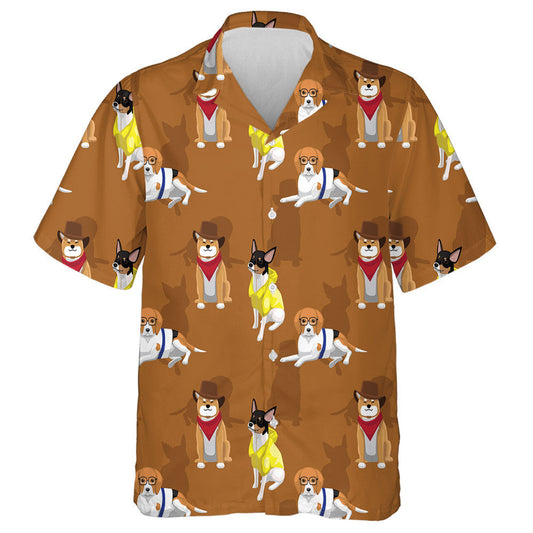Beagle Dog Cowboy Clothes Background Hawaiian Shirt, Hawaiian For Gift