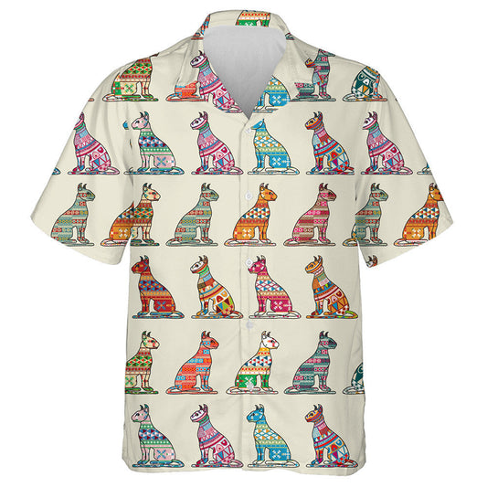 Cartoon Decorative Cats In Vintage Style Hawaiian Shirt, Hawaiian For Gift