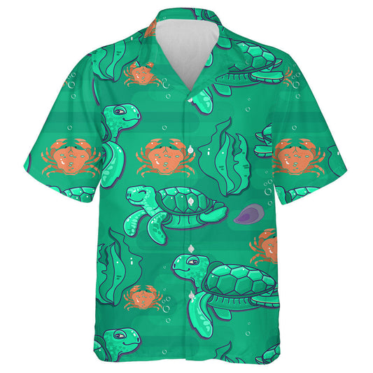 Turtar Glas Cartún Sa Léine Haváís Faoi Uisce, Haváise Le Bronntanas