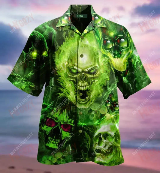 Fear No Man Léinte Haváís Caitheamh aimsire Gearr Muinchille Na Léinte Haváís is Fearr Léinte Greannmhar Haváís, Bronntanas Léine Haváís, Bronntanas Nollag