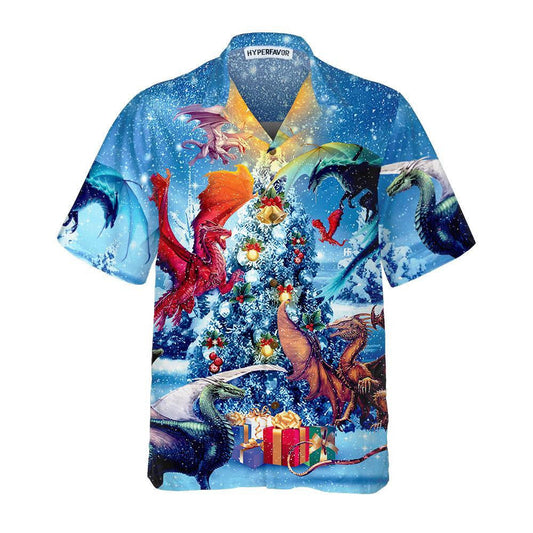 Christmas Dragons Reunion Christmas Hawaiian Shirt, Hawaiian For Gift