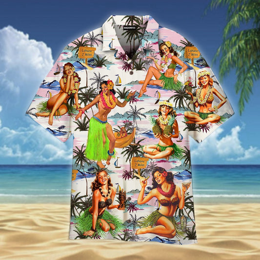 Let's Enjoy With Hawaiian Girls Hawaiian Shirt For Men & Women, Hawaiian Shirt Gift, Christmas Gift