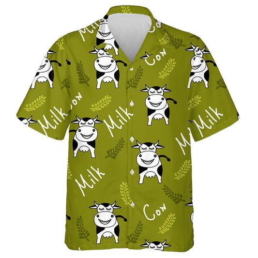 Little Cows And Milk Box Products Hawaiian Shirt, Hawaiian For Gift
