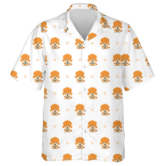 Cartoon Character Face Of Poodle Dog Hawaiian Shirt, Hawaiian For Gift