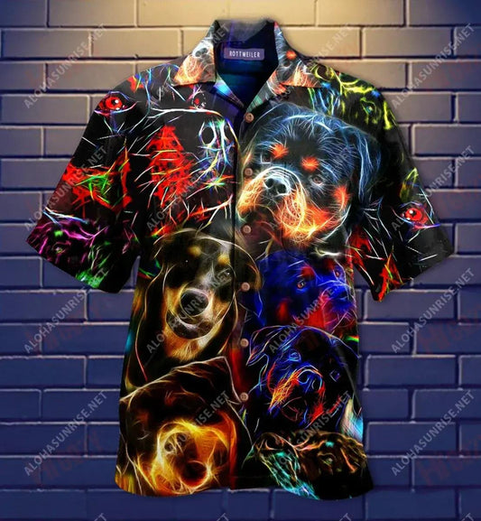 Gruaige Madra Ná Cúramach Léine Gearr haváís Aigéan Muinchille Gearr Léinte Seanré Haváíais Léinte Haváíais d'Fhir, Bronntanas Léine Haváís, Bronntanas Nollag