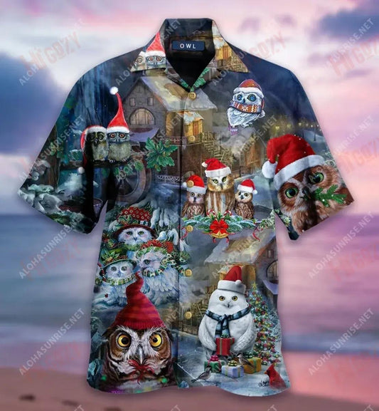 Anseo Thagann An Owl Oíche Nollag Léine Gearr Haváís Laethanta Saoire Léinte Haváís Saincheaptha Léinte Haváís Patrún Léine Haváís, Bronntanas Léine Haváís, Bronntanas Nollag