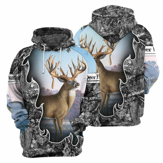 Deer - 3D All Over Printed Shirt Tshirt Hoodie Apparel