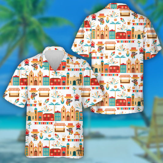 Symbolism Of The Latin American Holiday Illustration Hawaiian Shirt,Hawaiian Shirt Gift, Christmas Gift