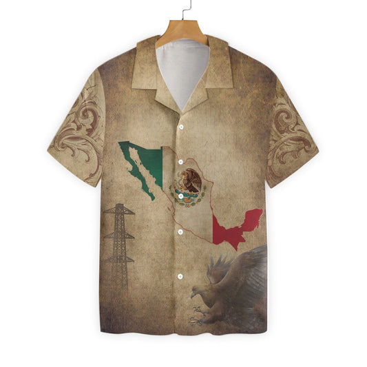 Herencia Mexico Awesome Background Design Hawaiian Shirt, Hawaiian For Gift