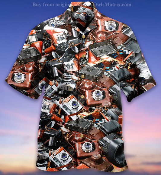 Saol Grá Retro Ceamara - Léine Haváís, Bronntanas Léine Haváíais, Bronntanas Nollag