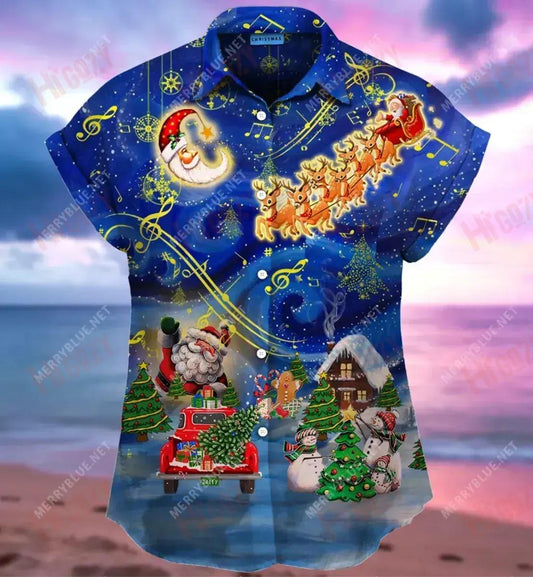 Muinchille Gearr Samhraidh Léine Haváís Léinte Haváís is Fearr do Mhná, Bronntanas Léine Haváíais, Bronntanas Nollag