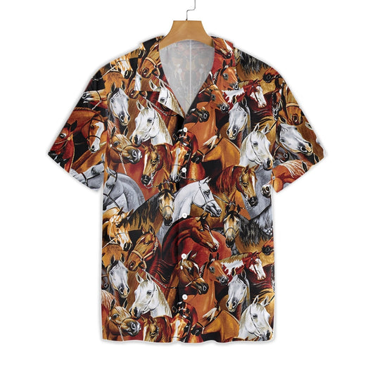 Beautiful Horse Collection Impressive Design Hawaiian Shirt, Hawaiian For Gift
