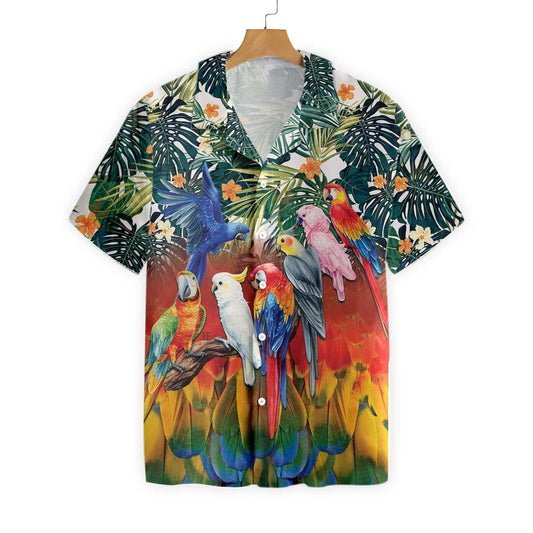 Bird Species Tropical Parrot Birds Hawaiian Shirt, Hawaiian For Gift