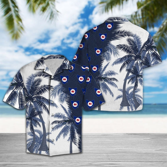 Tasmania Flag With Coconut Trees Hawaiian Shirt,Hawaiian Shirt Gift, Christmas Gift