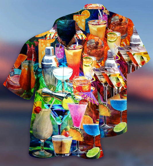 Cocktail Fruit Collection Summer Holiday On Beach Hawaiian Shirt, Hawaiian Shirt Gift, Christmas Gift