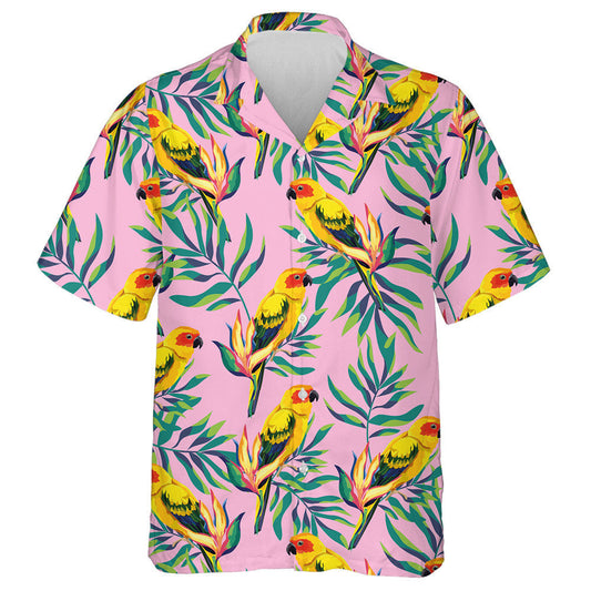 Beautiful Arrogant Green Parrot Tropical Hawaiian Shirt, Hawaiian For Gift
