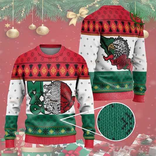Christmas Mexico flag Ugly Sweaters, Christmas Ugly Sweater, Christmas Gift, Gift Christmas 2024