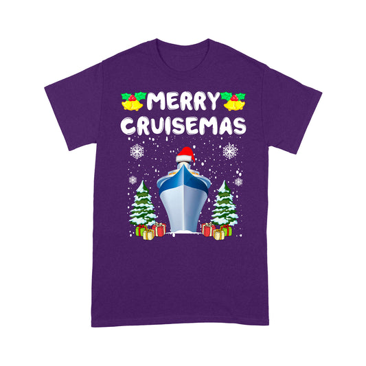 Merry Cruisemas Greannmhar Meaitseáil Teaghlaigh Bronntanas Léine Tee Don Nollaig