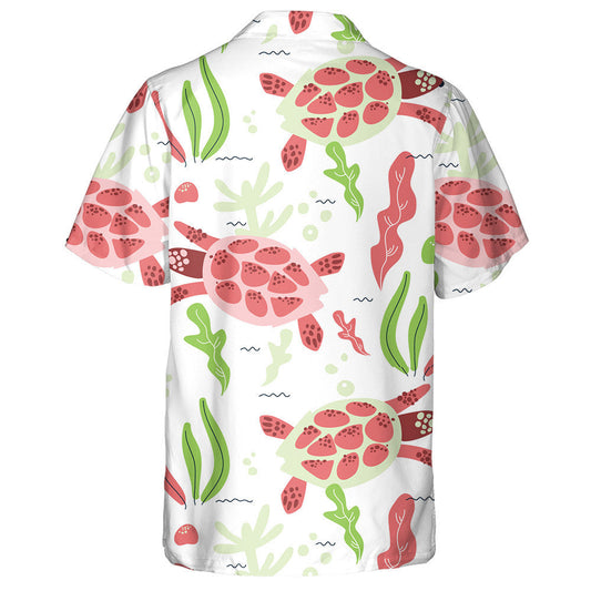 Sea Turtles With Various Marine Animals Hawaiian Shirt,Hawaiian Shirt Gift, Christmas Gift