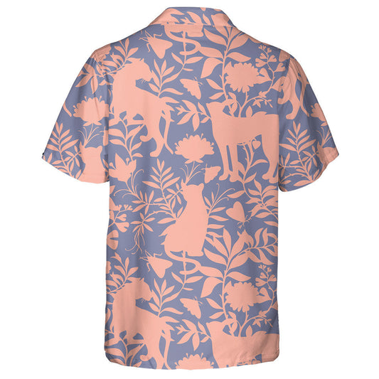 Scáthchruthanna Liopard Agus Tíogair le Bláthanna Teibí Agus Plandaí Léine Haváís, Bronntanas Léine Haváís, Bronntanas Nollag