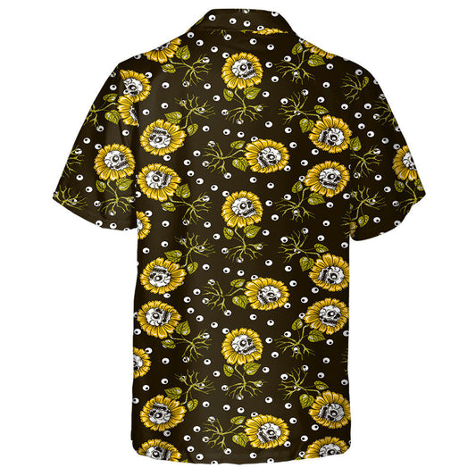 Cloigeann Creepy Ar Fréamhacha Lusanna Gréine Plandaí Agus Liathróidí Súl Léine Haváí, Bronntanas Léine Haváís, Bronntanas Nollag