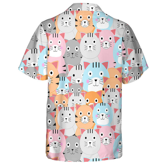 Cat gleoite Pastel Tarraing cartún Ealaín Comic Léine Haváís, Bronntanas Léine Haváís, Bronntanas Nollag