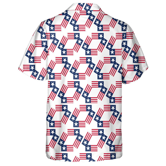 Patrún Cool Design Of The United States Flags Pattern Léine Haváís, Bronntanais Léine Haváíais, Bronntanas Nollag