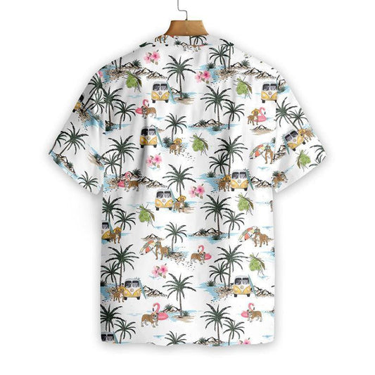 Léine Haváís Pug Ar Phatrún Craiceann Bán, Bronntanas Léine Haváíais, Bronntanas Nollag