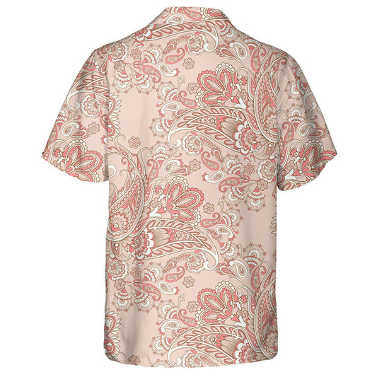 Duilleoga Bláth Iontach Paisley Cúlra Vintage Pink