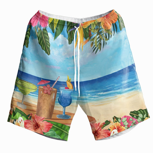 Margarita Cocktail And Blue Sky Design Hawaiian Shirt,Hawaiian Shirt Gift, Christmas Gift