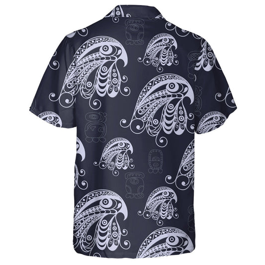 Maya Art Boho Motif With Eagle Hawaiian Shirt,Hawaiian Shirt Gift, Christmas Gift