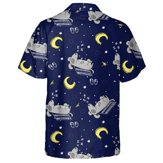 Cartoon Cute Dog Sleeping Isolated Background Hawaiian Shirt, Hawaiian Shirt Gift, Christmas Gift