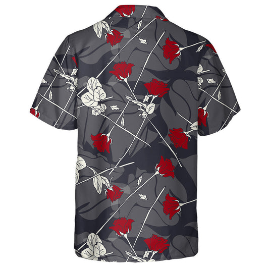 Brainsí Rósanna Dearga Rómánsacha Lámhdhéanta Patrún Fásra Léine Haváí, Bronntanas Léine Haváíais, Bronntanas Nollag