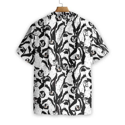 Dearadh Penguin Dubh Agus Bán Léine Haváís, Bronntanas Léine Haváíais, Bronntanas Nollag