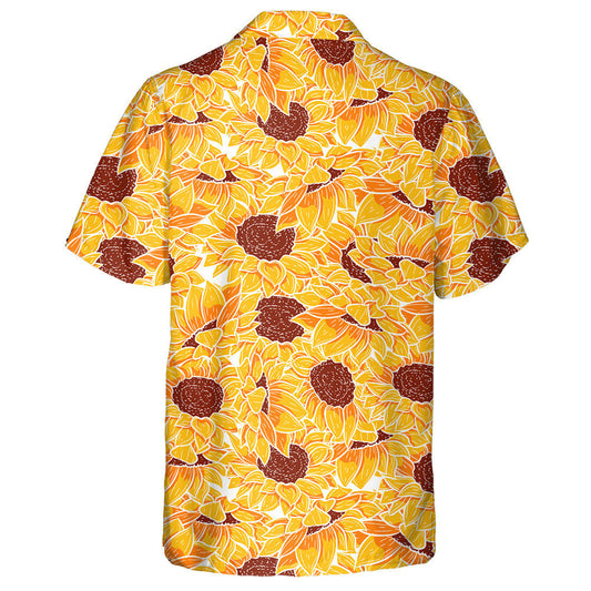 Cúlra Athrá Bláthanna Le Eilimintí Bláthanna Lus na Gréine Earraigh Léine haváí, Bronntanas Léine Haváíais, Bronntanas Nollag