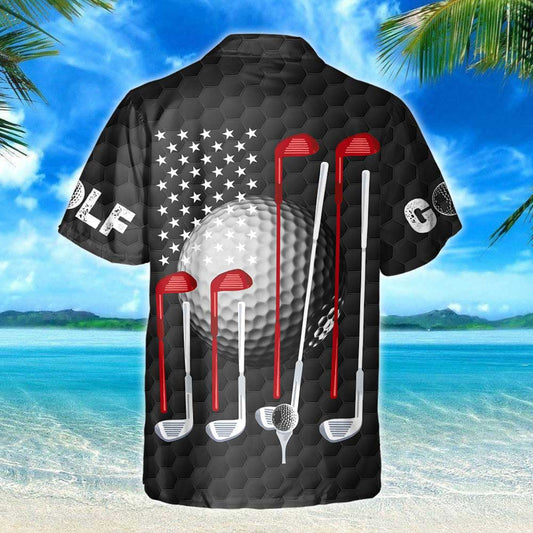 Playing Golf Golfer American Summer Vibes Hawaiian Shirt,Hawaiian Shirt Gift, Christmas Gift
