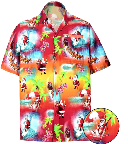 Funny Activities Of Santa Claus At Beach Hawaiian Shirt, Hawaiian Shirt Gift, Christmas Gift