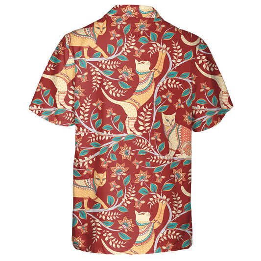 Cait le Craobhacha Bláthanna Agus Duilleoga Léine Haváís Stíl Indiach, Bronntanas Léine Haváís, Bronntanas Nollag