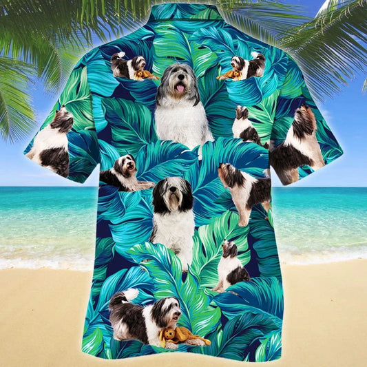 Bronntanas Madra Caorach Ísealchríoch na Polainne Do Lovers Peataí Léine Haváí, Bronntanas Léine Haváís, Bronntanas Nollag