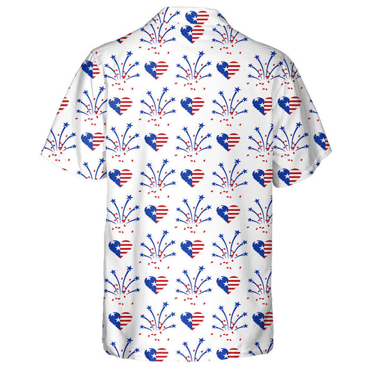 Tinte Ealaíne Agus Croí I nDathanna Bratach Náisiúnta Mheiriceá Léine Haváíais, Bronntanas Léine Haváíais, Bronntanas Nollag