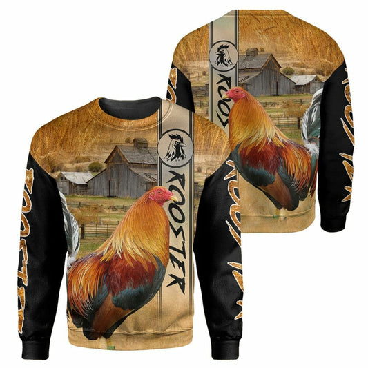 Rooster - 3D All Over Printed Shirt Tshirt Hoodie Apparel