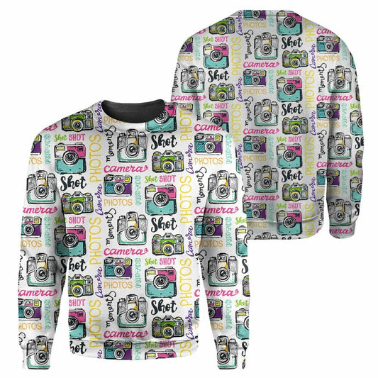 Vintage Camera - 3D All Over Printed Shirt Tshirt Hoodie Apparel