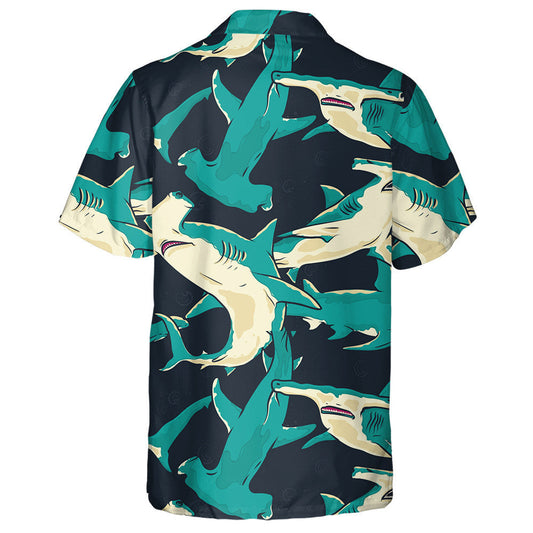 Siorcanna Ceann Hammer Gorm ag Snámh Faoin Farraige Dear Léine Haváí, Bronntanas Léine Haváíais, Bronntanas Nollag