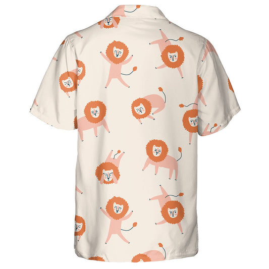 Funny Pink Lions In Different Poses Hawaiian Shirt,Hawaiian Shirt Gift, Christmas Gift
