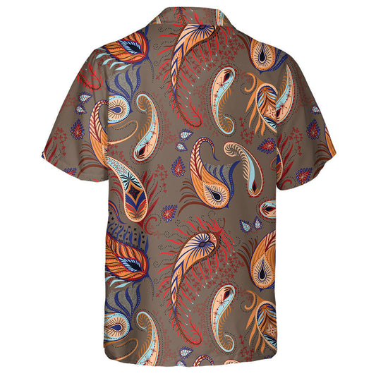 Beautiful Paisley Illustration Small Flower Branches Art Pattern Hawaiian Shirt, Hawaiian Shirt Gift, Christmas Gift