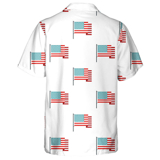 An Ceathrú Iúil Léiriú Bratach Mheiriceá Cúlra Bán Léine Haváís, Bronntanas Léine Haváís, Bronntanas Nollag