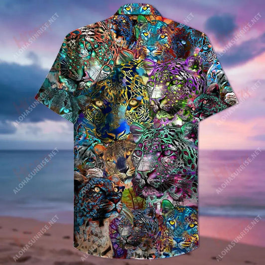 Léinte Gearr Muinchille iontach Leopard Caitheamh aimsire Gearr muinchille Léinte Haváís is Fearr Léinte Haváís do Mhná, Bronntanas Léine Haváís, Bronntanas Nollag