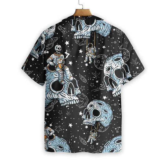 Lonely Skull Planet Outta Space Pattern Hawaiian Shirt,Hawaiian Shirt Gift, Christmas Gift